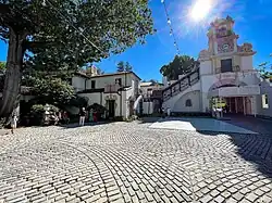 Courtyard of main house in late summer