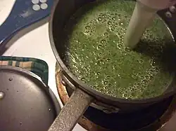 Cream of spinach soup
