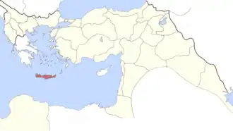 Crete within the Ottoman Empire in 1895