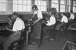 Crocker-Wheeler main plant blind workers making transformers