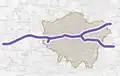 Map of the 5th phase of Crossrail 2019