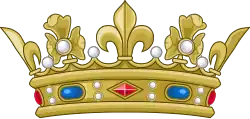 Couronne une prince de sang
