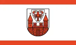 Flag of Cottbus Chóśebuz