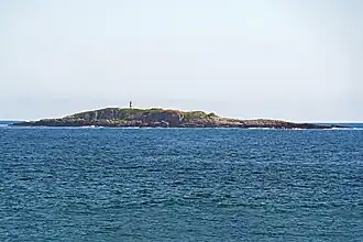 Jeddore Rock Lighthouse, located at the mouth of Jeddore Harbour