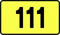 Voivodeship Road 111 shield}}