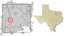 Location of Cockrell Hill in Dallas County, Texas
