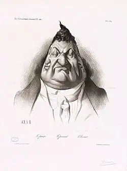 Past, Present, Future, published in La Caricature (1834), lithograph, 19,6 x 21 cm.