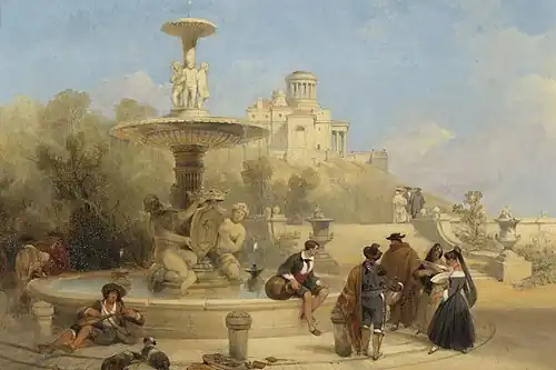 The Fountain on the Prado, Madrid, 1841