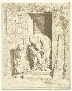 Jean-François Millet, La Précaution maternelle, 1862