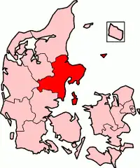 Aarhus County in Denmark