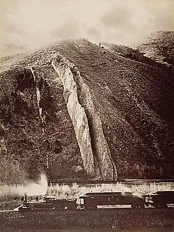Devil's Slide photo by Carleton Watkins, c.1874