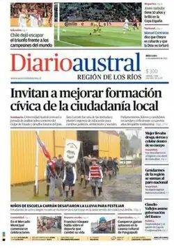 Front page of Diario Austral's 11 September 2013 edition.
