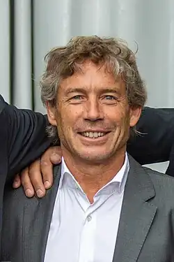 Diego Domínguez (rugby union) Diego Domínguez wearing plain clothes at an Italy national rugby union team Italy game in 2021