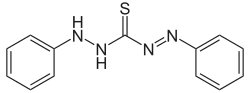 Skeletal formula of dithizone