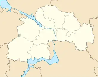 Pereshchepyne is located in Dnipropetrovsk Oblast