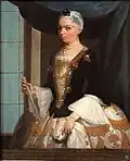 Portrait of Doña María Tomasa Durán y López de Cárdenas painted by Juan Patricio Morlete Ruiz