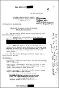 Page 1 of declassified, redacted CIA report.