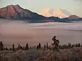 Double Mountain (left) and Denali