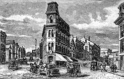 Woonsocket, 1886 engraving