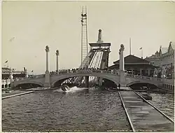 The shoot-the-chute ride at Dreamland, in Coney Island, c. 1905