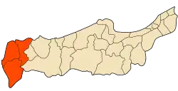 Location of Damous within Tipaza Province