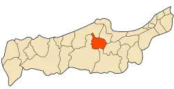 Location of Sidi Amar within Tipaza Province