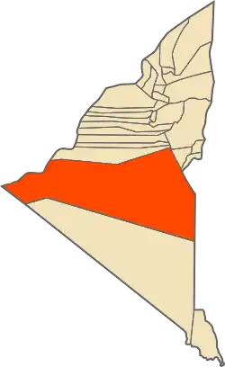 Location of Reggane Commune within Adrar Province