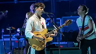 Vampire Weekend performing at Larmer Tree Gardens in 2018