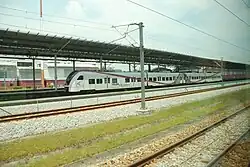 KLIA Ekspres trainset at Salak Tinggi depot.