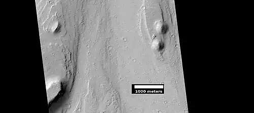 Streamlined feature, as seen by HiRISE under HiWish program Location is Memnonia quadrangle.