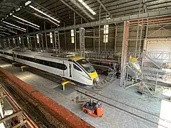 ETS Class 93/1 and Class 91 resting at depot