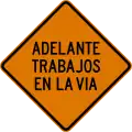 T1-4a Roadworks ahead