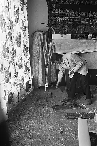 A Turk and his destroyed property