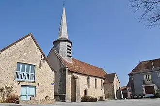 The church in Dompierre-les-Eglises