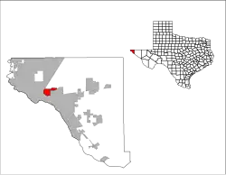 Location of the census-designated place in El Paso County