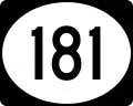 Highway 181 marker
