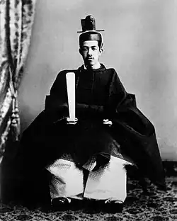 Emperor Taisho as crown prince in Sokutai.