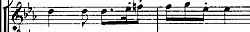 A musical motif taken from the last movement of Ludwig van Beethoven's Piano Concerto No. 5 in E♭ major which is allegedly similar to another motif from Schumann's Carnaval.
