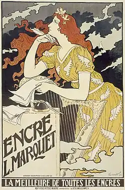 Encre L. Marquet (1892), by Eugène Grasset, Los Angeles County Museum of Art