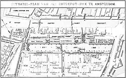 Map of the Entrepotdok from 1842