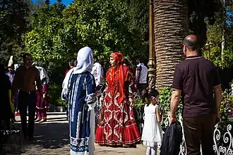 Eram Garden (Shiraz historic Persian garden) during Nowruz