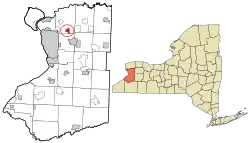 Location in Erie County and New York
