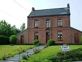 The town hall of Erny-Saint-Julien