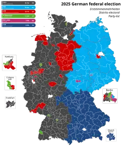 Constituency results, 2025