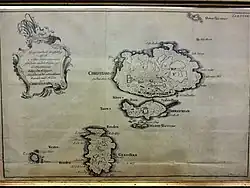 Map of Ertholmene, 1756