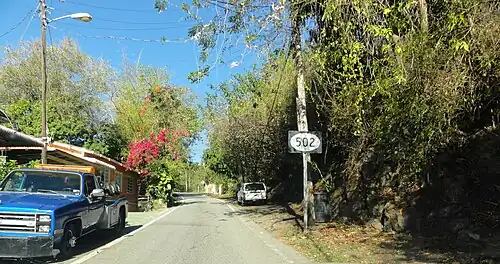 Scene on PR-502 in Barrio Marueño, Ponce, PR