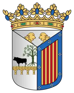 Heraldic representation of the municipal coat of arms