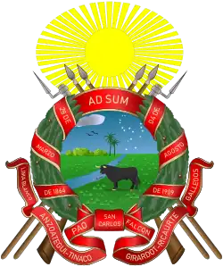 Coat of arms of Cojedes, since 1960