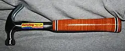 Classic Estwing claw hammer with leather-wrapped handle