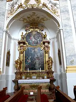 Side altar with three kings